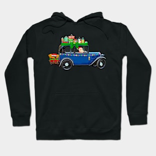 Retro Santa in a Ford Hoodie